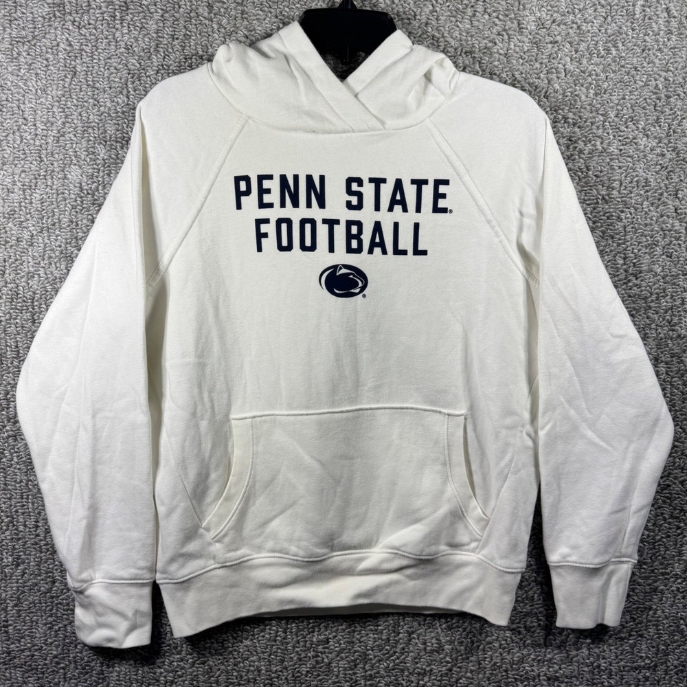 Penn State Football Hoodie Nittany‎ Lions Logo College League White Mens Small